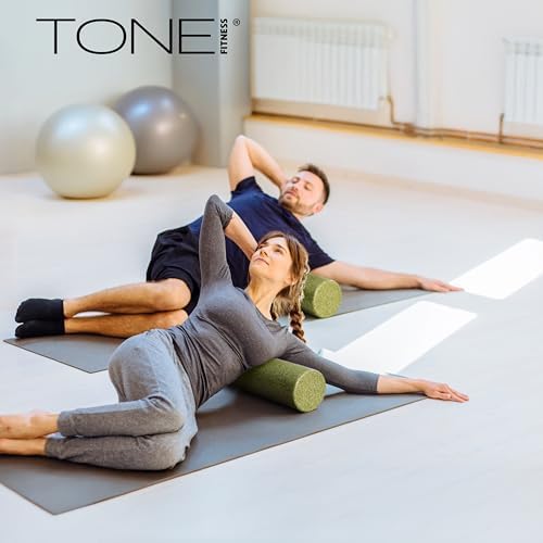 TONE Fitness Firm High-Density Foam Roller for Exercise, Massage & Recovery