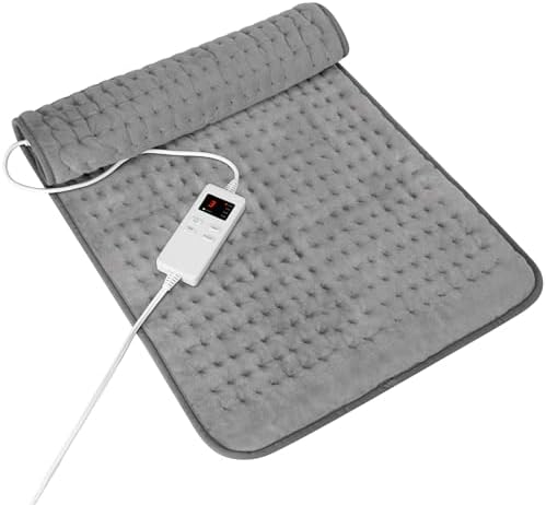 Heating Pad for Period Cramps, Heating Pad for Back/Neck/Shoulder Muscle Pain, 6 Heating & 4 Timer Setting, Birthday Christma s Gifts for Women Mom