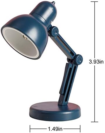 2 Pack LED Mini Table Lamp Fold-able Night Reading Book Lamps - Blue