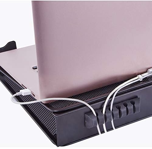 Lorell, LLR80620, Mesh Laptop Stand, 1 Each, Black