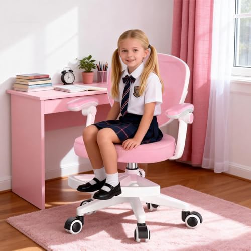 Ergonomic Kids Desk Chair 4-12, Adjust Height Children Study Computer Chair
