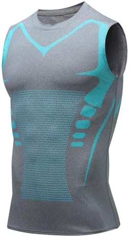 Compression Shirt Men Slimming Body Shaper Vest Crewneck Workout Tank Top