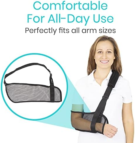 Vive Arm Sling for Shoulder Injury & Surgery Recovery - Waterproof Mesh