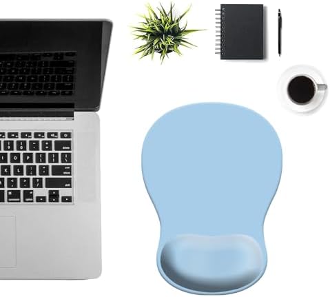 Mouse Pad, Mouse Pad with Wrist Support (Light Blue)