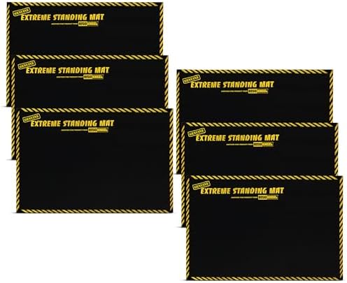 Standing Mat Anti-Fatigue for Work, 2' x 3' x 1", 6-Pack Foam Mats