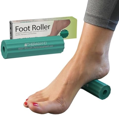 THERABAND Foot Roller for Foot Pain Relief, Massage Ball Roller for Arch Pain, Plantar Fasciitis Treatment, Heel Spurs Reliever, Tired Feet