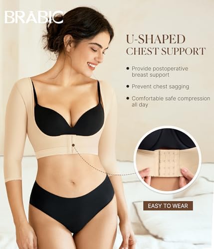 BRABIC Upper Arm Shaper for Women Post Surgical Slimmer Compression Sleeves