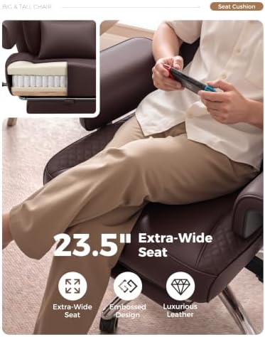 Big and Tall Office Chair, High Back Ergonomic Desk Chair