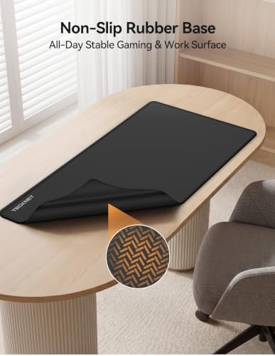 TECKNET Large Mouse Pad for Desk 23.6" x 11.8",XL Extended Gaming Desk Mat