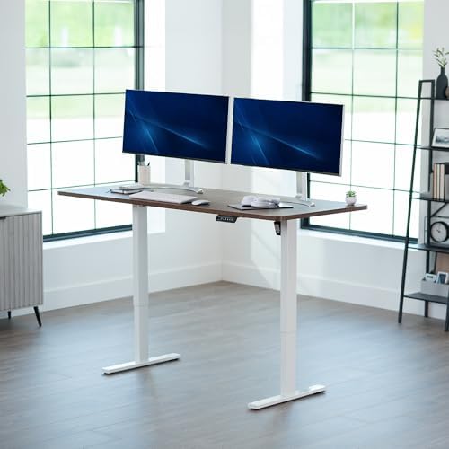 VIVO Rustic Vintage Brown 71 x 30 in Standing Desk, DESK-KIT-1W7N