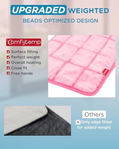 Comfytemp Weighted Heating Pad for Back & Period, FSA Eligible HSA, 12 x 24