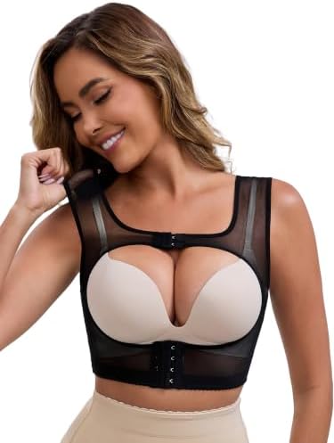 Allegra K Women Push Up Mesh Shapewear Posture Corrector Tank Tops