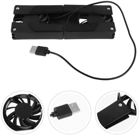 Laptop Cooling Stand with Fan, Plastic Anti Slip Feet for Office Desktop