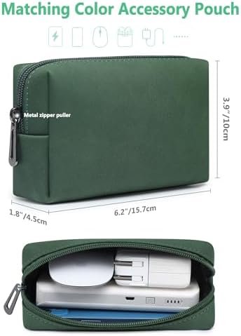 HYZUO 13 Inch Laptop Case Sleeve with Stand for MacBook Air, Midnight Green