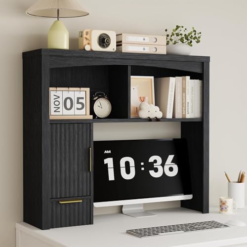 Desk Hutch Shelf, Desktop Shelf Organizer 37 inch Wide Desktop