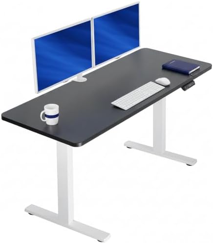 VIVO Black 60 x 24 in Standing Desk, DESK-KIT-1W6B