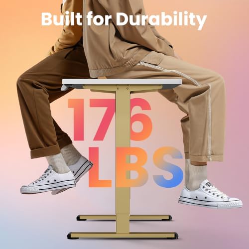 HUANUO 48x24 Inch Electric Standing Desk, Height Adjustable