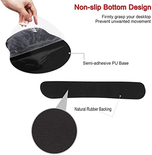 Keyboard Wrist Rest and Mouse Pad Wrist Support Set with Coaster,Ergonomic Mouse Pad,Comfortable for Easy Typing, Pain Relief,Memory Foam Keyboard Pad Set for Laptop Mac,Colorful Petals