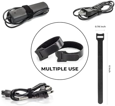 Cable Management Organizer Kit, Desk Cable Organizer, Cable Management Under Desk, Wire Management and Cord Organizer for Home, Office, Standing Desk