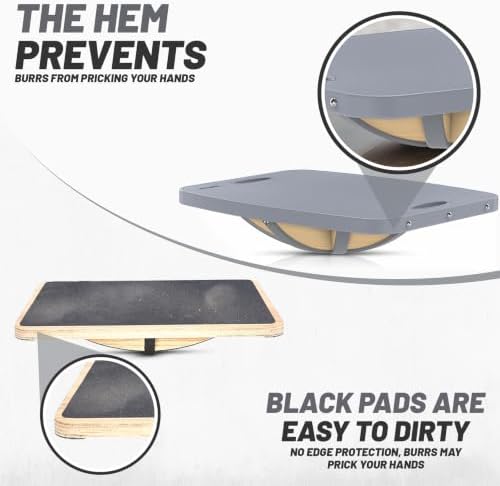 Advanced Wood Balance Board, Table Balance Board, Office Swing Board, for Physical Therapy, Fast Fitness Training and Outdoor Sports Balance Training Device