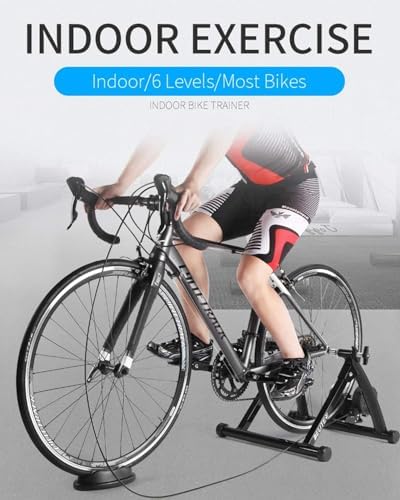 Bike Trainer, Magnetic Bicycle Stationary Stand for Indoor Exercise Riding