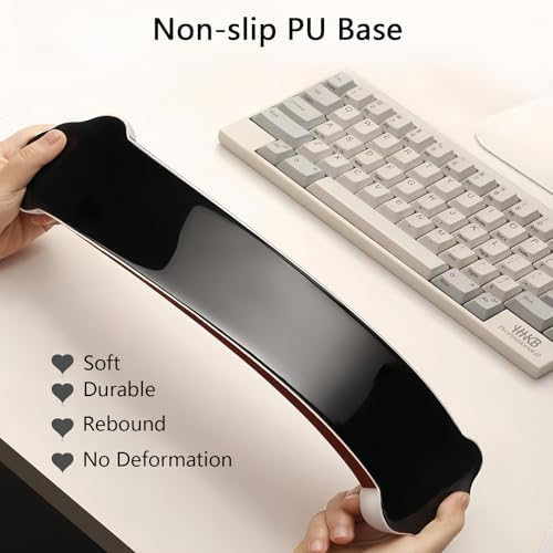 Gel Cloud Keyboard Wrist Rest Cute Rainbow Mouse Pad with Wrist Rest for Computer Keyboard and Mouse Pad Set PU Base Silicone Ergonomic White Cloud Wrist Pad Support for Gaming Desk Laptop Home Office