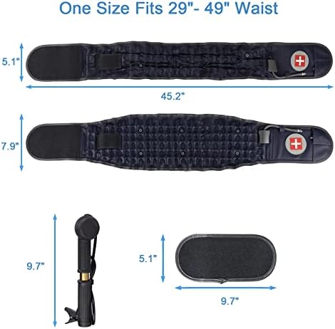 Inflatable Decompressioin Belt for Lower Back Pain Relief
