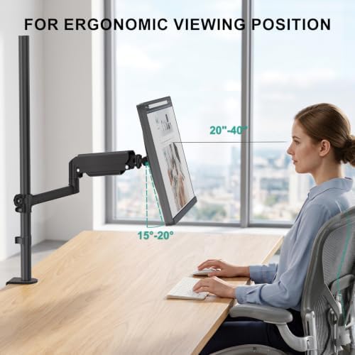 WALI Extra Tall Monitor Mount for 13-40 inch Computer Screens, up to 22 lbs