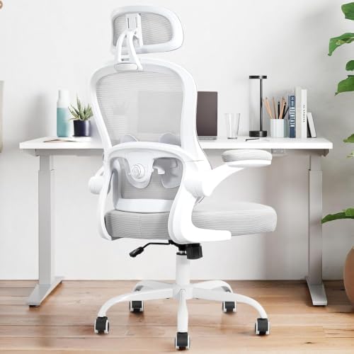 10 Pack Ergonomic Office Chair,Ultra Thick Spring Cushion Desk Chair,Grey