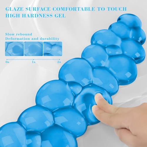 Gel Cloud Keyboard Wrist Rest, Cute Wrist Support and Arm Support Keyboard Rest for Keyboard Typing Pain Relief，Suitable for Office/Computer/Laptop/Gaming（Keyboard Wrist Rest Blue）