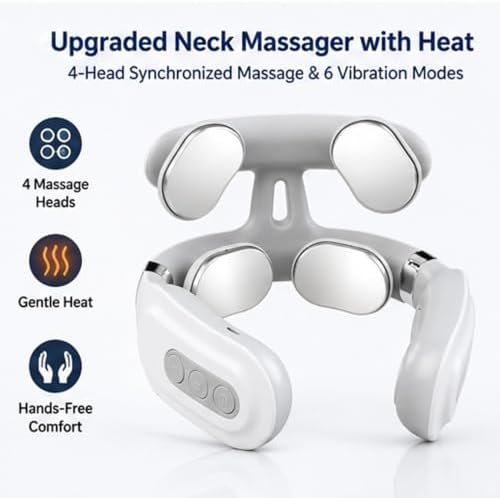 Upgraded Neck Massager with Heat, Neck Relaxation Device (1 Set)