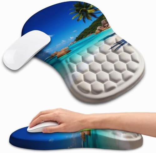 Ergonomic Mouse Pad Wrist Support for Carpal Tunnel Pain Relief