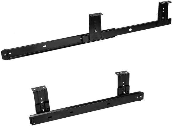 1 Pair Soft Close Drawer Slides Under Desk Keyboard Tray Rails Slides, 10 Inch Side Mount Heavy Duty Cabinet Drawer Glides, Ball Bearing Full Extension Kitchen Cabinet Rails 100 LB Capacity