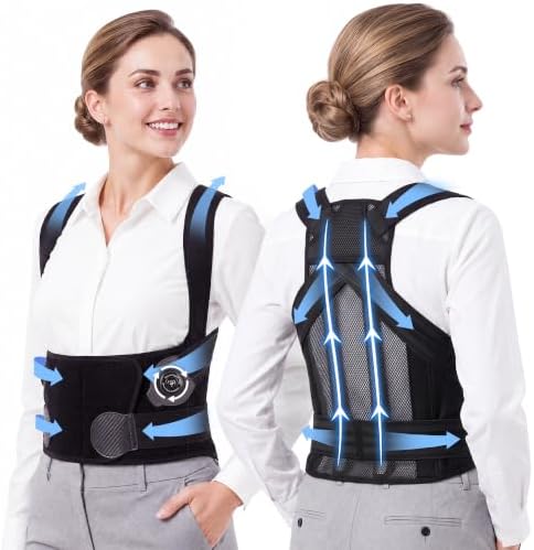 Back Brace Posture Corrector Adjustment: 97.8% Pain Relief, 8H Work-tested