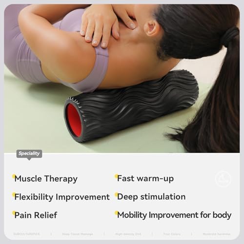 SUBCULTUREPICK Foam Roller High-Density Rollers, Deep Tissue Muscle Massage