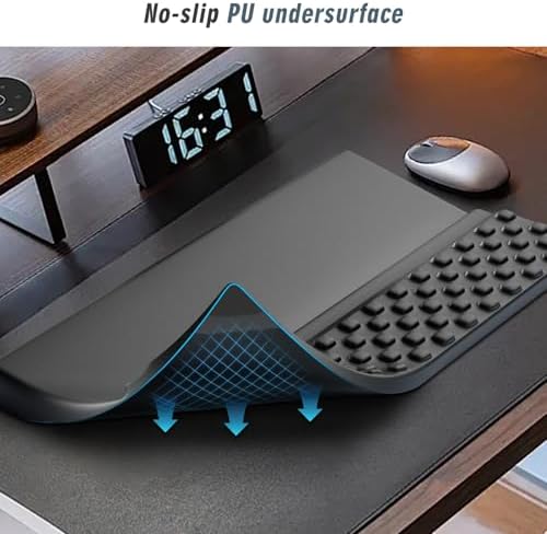 Computer Keyboard Stand with Wrist Rest,Ergonomic Tilted Keyboard Holder,Keyboard Tray Support Relieve Pain & Fatigue(Black)