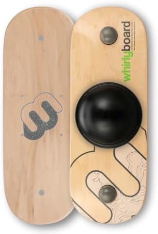 Whirly Board Wide 360˚ | Standing Desk Balance Board | Wobble Board Portable Home Gym | Snowboard Training | Surf trainer | Balance Board for Kids & Adults | Core Balance Trainer