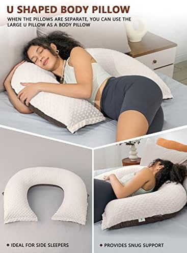 INSEN Reading Pillow, Back Pillow for Sitting in Bed and Couch, Gaming Pillow for Adults, Sit Up Support for Bed