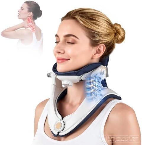 Neck Stretcher Cervical Traction Device - Adjustable Lightweight Neck Support Brace for Cervical Spine Decompression,Pain Relief Neck Decompression Tension Relief, FSA Eligible HSA Eligible