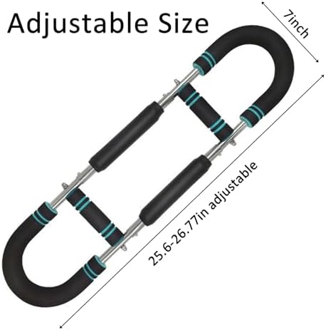 TOPROAD Portable Arm Trainer - 3-Level Adjustable Forearm Exerciser for Office Workout, Compact Upper Body Machines Equipment with Non-Slip Grips