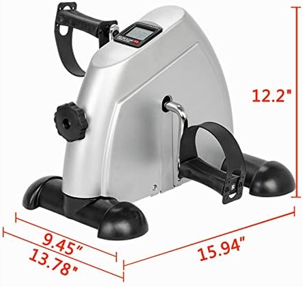 Under Desk Bike Pedal Exerciser, Exercise Bike for Leg/Arm Trainer Pedal Exerciser Foot Peddler Portable Therapy Bicycle Leg Peddler Portable Mini Cycle Bike