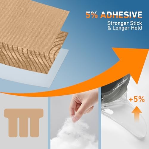 KTQUICK Precut Kinesiology Tape for Shoulders, 24 PCS, 20% Stronger, Beige