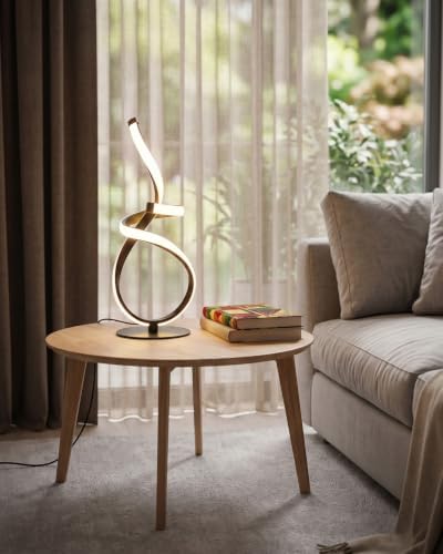 2 Pack LED Touch Dimmable Table Lamp, 3D Spiral Cool Desk Light