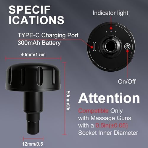 LEERCON Heating Head for Small Massage Gun