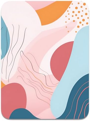 Small Mouse Pad, Mini Mouse Pad 6 x 8 Inch, Thick Rubber Waterproof Mouse Mat, Cute Mousepad for Women Men Wireless Mouse Laptops Home Office, Color Abstract