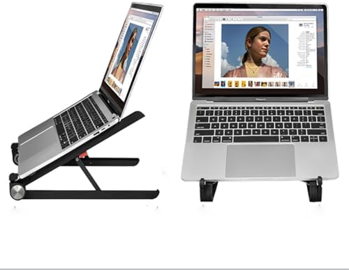 Adjustable Laptop Stand for Desk, Portable Notebook Riser Fits 18 17 16 15