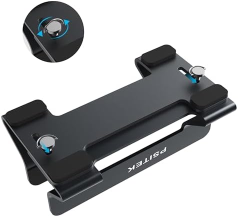 Aluminum Vertical Laptop Stand Dock Holder, Adjustable Slot Width 12-42mm, Space-Saving Upright Storage for MacBook and Laptops