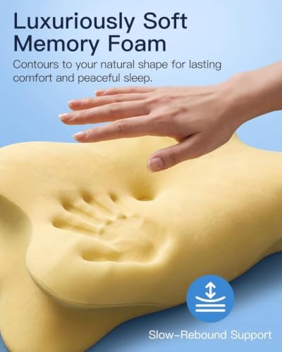 Ergonomic Cervical Pillow for Neck Pain Relief, Grey, 60*36*13cm
