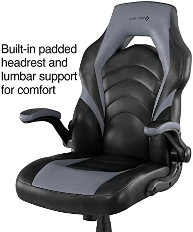 Staples Emerge Vortex Gaming Chair, Ergonomic, Swivel, Black, 2-Pack