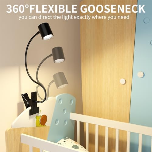 Desk Lamp USB Clip On Light,Book Lights for Reading at Night Clamp Light
